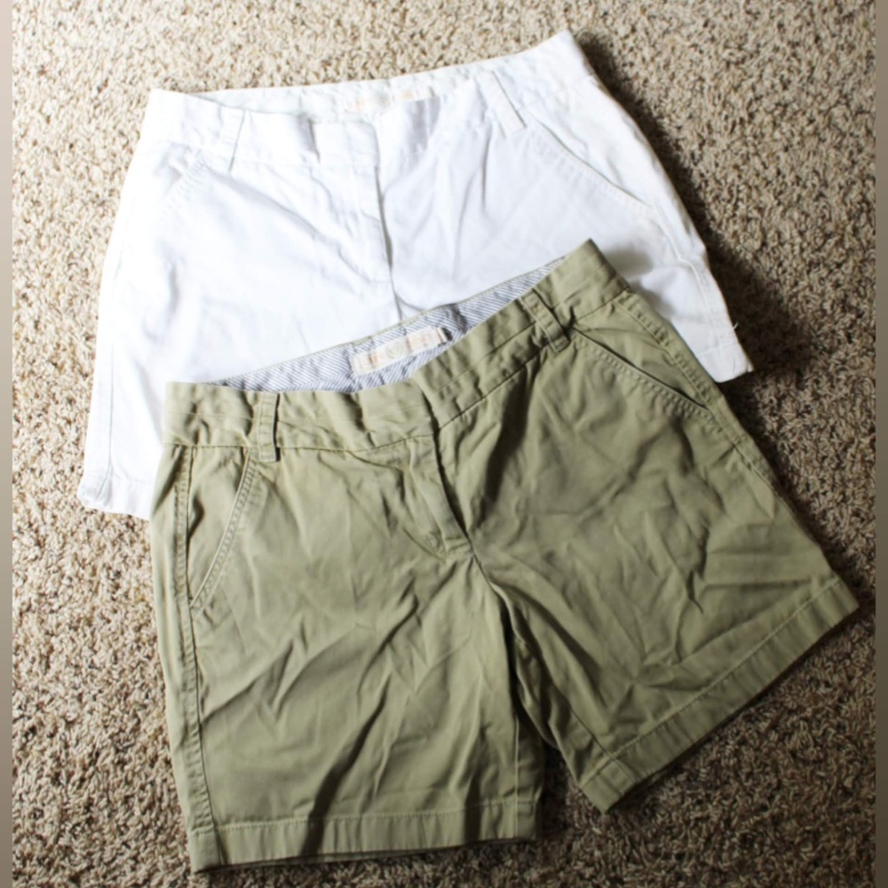 2 J. Crew Weathered Chino Classic Twill shorts